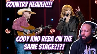 FIRST TIME WATCHING  CODY JOHNSON x REBA MCENTIRE  quotWHOEVERS IN NEW ENGLANDquot  CMA FEST 2023 [upl. by Aicemak298]