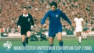 Manchester United Win European Cup vs SL Benfica 1968  British Pathé [upl. by Enomys]