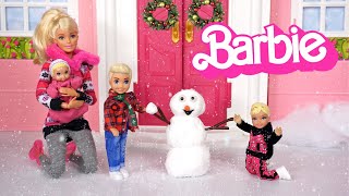 Barbie Family Toddler Dolls Morning Routine amp Holiday Traditions [upl. by Carolin600]