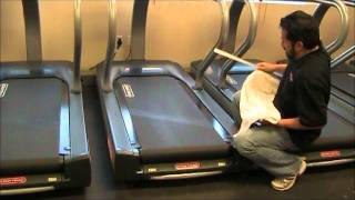 Star Trac Treadmills Cleaning Between the Running Belt and Deck [upl. by Lavelle]