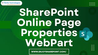 SharePoint Online Page Properties WebPart [upl. by Onafets]