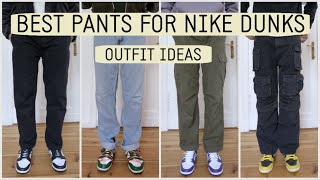 THE BEST PANTS FOR NIKE DUNKS amp JORDAN 1s  OUTFIT IDEAS NIKE DUNKS 2022 [upl. by Atnicaj]