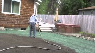 How to Hydroseed a Lawn Hoyts Hydroseeding Hydroseeds a Lawn [upl. by Pohsib]