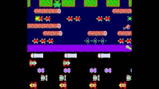 Arcade Game Frogger 1981 Konami [upl. by Napra993]