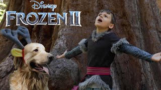 FROZEN 2  Lost in the Woods  REAL LIFE KRISTOFF amp SVEN by Martin 9 and his dog Melville [upl. by Elrem]