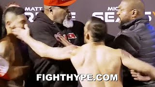 SHANNON BRIGGS amp RAMPAGE JACKSON NEARLY BRAWL AS TEAM BOXING GETS SLAPPED DURING WEIGHIN SCUFFLE [upl. by Marcelline]