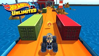 HOT WHEELS UNLIMITED 2  Twin Mill 3 amp Monster Trucks Race In Winter Mega Wrex [upl. by Sacha252]