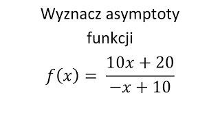 Asymptoty funkcji cz2 [upl. by Lipski571]