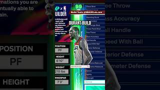 NBA 2K25 Best Builds Guide 6’10 KD Build Template on 2K25 nba2k25 2k25 [upl. by Boland]