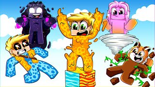 SOBREVIVENDO EM APENAS 1 BLOCO ELEMENTAL NO MINECRAFT [upl. by Vallo443]