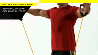 Resistance Band Lateral and Forward Raises [upl. by Kreg2]