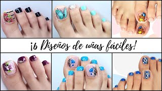 6️⃣​ DISEÑOS de UÑAS para los PIES SENCILLAS pero BONITAS  🥰​VERANO 2022 [upl. by Yrennalf]