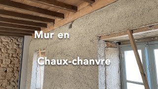 72  Un mur entier en chauxchanvre [upl. by Lonee]