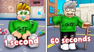 ROBLOX ONE SECOND  ONE YEAR [upl. by Acinaj]