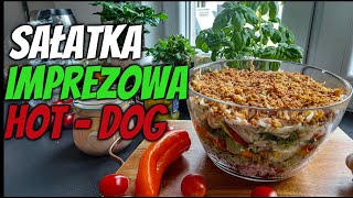 SAŁATKA HOTDOG 🌭🌭🌭  sałatka warstwowa na imprezę salad [upl. by Ishmael144]