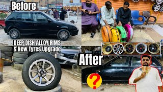 Deep Dish Alloy Rims amp Winda Tyres 17570R13 Upgrade in Suzuki Cultus 2024 [upl. by Girhiny426]