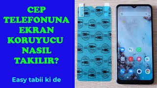 Cep Telefonu Kırlmaz Cam Nasıl Takılır nano [upl. by Brigida]