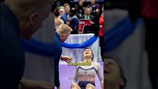 Esta gimnasta vivió una PESADILLA durante una competencia 💀 datoscuriosos sports [upl. by Donnelly489]