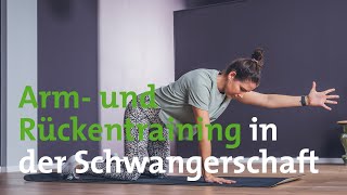 Oberkörper Workout für Schwangere Arm und Rückentraining in der Schwangerschaft [upl. by Ahsieni]