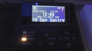 quot10 Day Sentryquot Alert on the Sangean CL100 Weather Radio [upl. by Bari667]