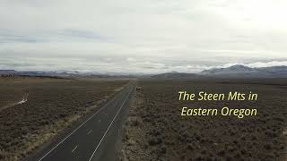 Oregons Steens Mountains from 100 miles east of the city of Burns Oregon [upl. by Zantos103]