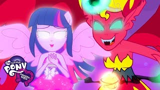 Equestria Girls  The Elements of Harmony Defeat Sunset Shimmer  MLP EG Movie [upl. by Laikeze370]