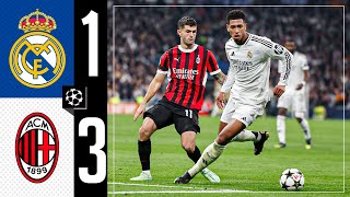 HIGHLIGHTS  Real Madrid 13 AC Milan  Champions League 202425 [upl. by Onurb]