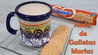 Atole de galletas Marias Sabe super Delicioso [upl. by Nylsej]