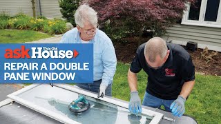 How to Repair a Double Pane Window  Ask This Old House [upl. by Hamlani479]