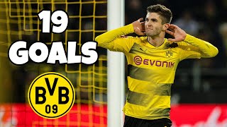 Christian Pulisic • Every goal for Borussia Dortmund 20162019 [upl. by Forward]