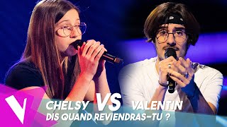 Barbara  Dis quand reviendrastu ● Chelsy amp Valentin  Duels  The Voice Belgique [upl. by Enilreug612]