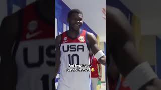 Ant Edwards kept going 🤣 via usabasketball [upl. by Hershell182]