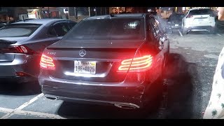 New exhaust on his Mercedes E350 [upl. by Abel]