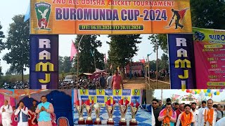 BUROMUNDA Grand Final Cricket 2024 SG 11 Bhdrak vs Aditya Royal IRC BBSR [upl. by Neyrb]