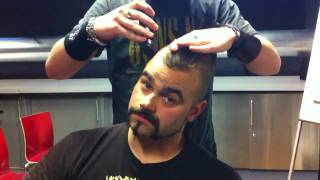 SABATON Finnish hairstyle OFFICIAL BEHIND THE SCENES [upl. by Rennat]