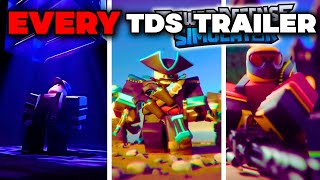 Every TDS Trailer 2019  2024  Tower Defense Simulator [upl. by Ahsikan]