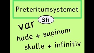 Preteritumsystemet Sfi [upl. by Aitnis58]