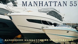 Sunseeker Manhattan 55  Client Meeting in Poole £1820000 ex Tax [upl. by Sydalg986]