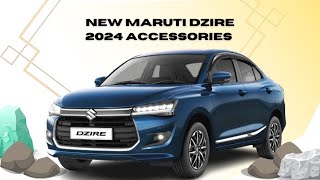 New Maruti Dzire 2024 Accessories  Full list with Price  dzire [upl. by Leaper]