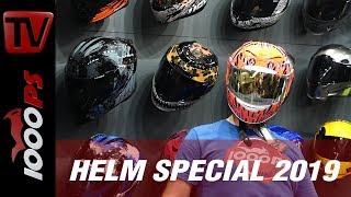 1000PS Helm Special 2019 – Vauli zeigt die neuesten Innovationen und Trends beim Kopfschmuck [upl. by Akemehc]