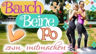 Bauch Beine Po Workout für Zuhause mit Diana zur Löwen  15 Min Fett verbrennen  Outdoor HIIT [upl. by Halehs368]