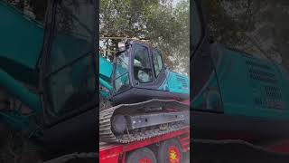 Kobelco sk200 excavator machine transporting video kobelco excavator kobelcoexcavators [upl. by Durst]