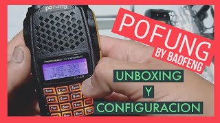 POFUNG UV6R  Unboxing y Configuración manual ✔️ Baofeng CHILE [upl. by Dollie]