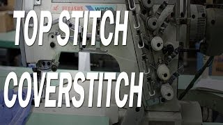 How to install top stitch in a coverstitch machine Pegasus W500 [upl. by Renrag557]