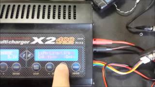 Hitec X400 Charger settings [upl. by Barnes]