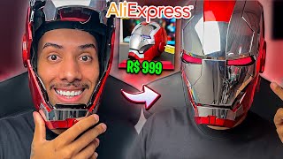 COMPREI O CAPACETE VIRAL DO HOMEM DE FERRO E ELE FUNCIONA DE VERDADE INCRÍVEL [upl. by Ahsenyt]