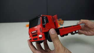 Unboxing Caminhão de transporte de bebida Iveco Tector ASMR truck [upl. by Rbma]