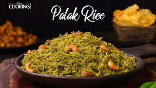 Palak Rice  Spinach Rice Recipe  Healthy Lunch Ideas  Rice Recipes HomeCookingShow [upl. by Anihc]