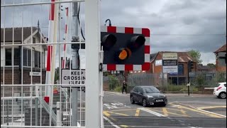 Wokingham station level crossing Berkshire [upl. by Maynord230]