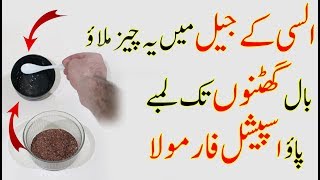 Flax Seeds For Hair Growth In Hindi  How To Grow Long Hair Fast  Flax Seeds Benefits [upl. by Dare]